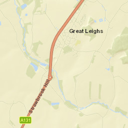 Great Leighs Street Map