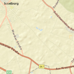 Isselburg Street Map