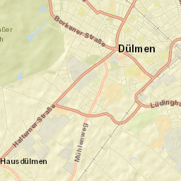 Dülmen Street Map