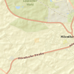 Hövelhof Street Map