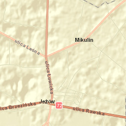 Jeżów Street Map