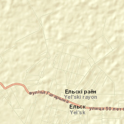 Yel’sk Street Map