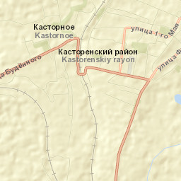 Kastornoye Street Map