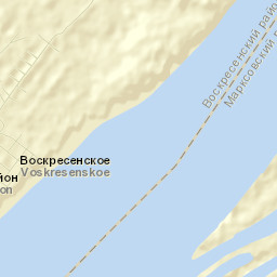 Voskresenskoye Street Map