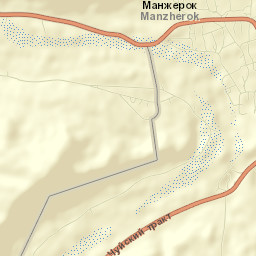 Manzherok Street Map