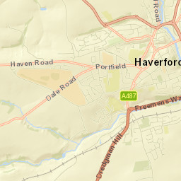 Haverfordwest Street Map