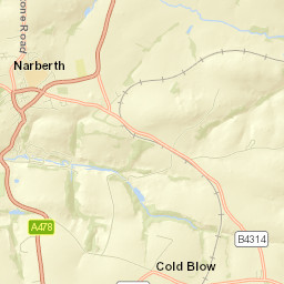 Narberth Street Map