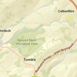 Cross Hands Street Map