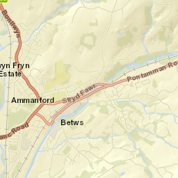Ammanford Street Map