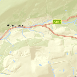 Brecon Road, Brecon Beacons National Park Street Map