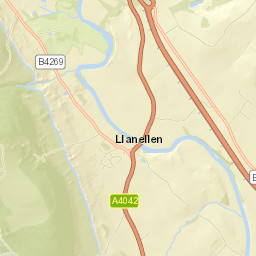 B4269, Abergavenny, Monmouthshire NP7 Street Map