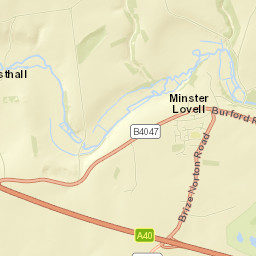 Burford Road, Witney, Oxfordshire OX29 Street Map