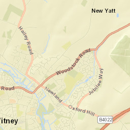 Witney Street Map