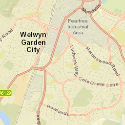 Welwyn Garden City Street Map