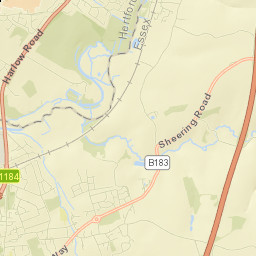 Old Harlow Street Map
