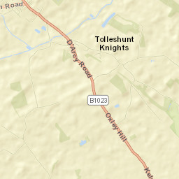 Tolleshunt Knights Street Map