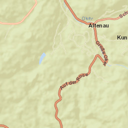 Altenau Street Map
