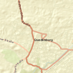 Quedlinburg Street Map