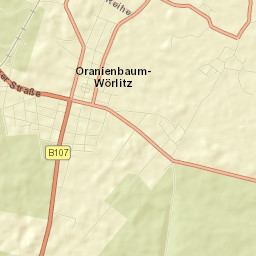 Oranienbaum Street Map