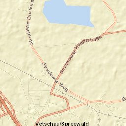 Vetschau Street Map