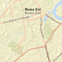 Nowa Sól Street Map