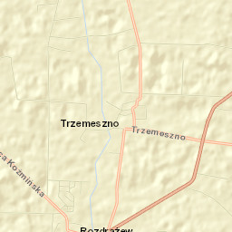 Rozdrażew Street Map