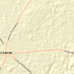 Goszczanów Street Map