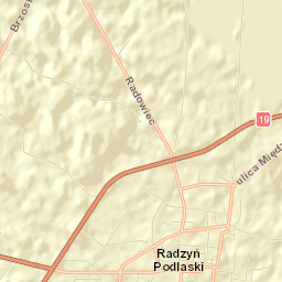 Radzyń Podlaski Street Map