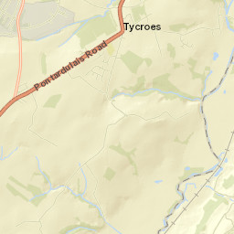 Tycroes Street Map