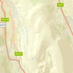 Ebbw Vale Street Map