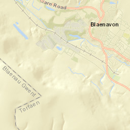 Blaenavon Street Map