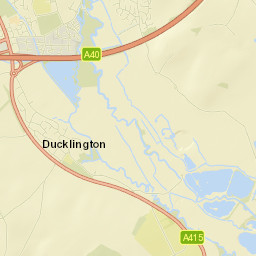 A40, Witney, Oxfordshire OX28, UK Street Map