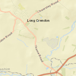Long Crendon Street Map