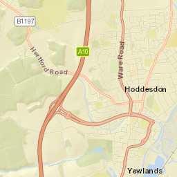 Hoddesdon Street Map