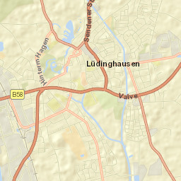 Lüdinghausen Street Map