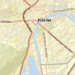 Höxter Street Map