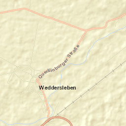 Weddersleben Street Map
