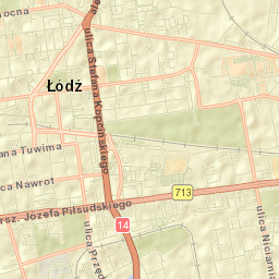Łódź Street Map