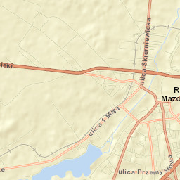 Rawa Mazowiecka Street Map