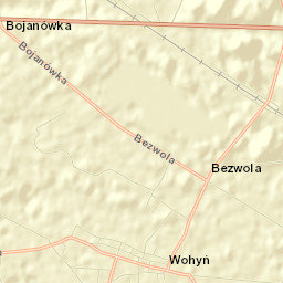 Wohyń Street Map