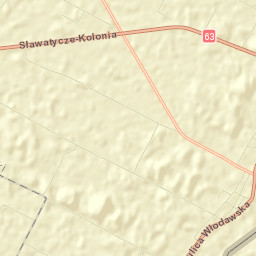 Sławatycze Street Map