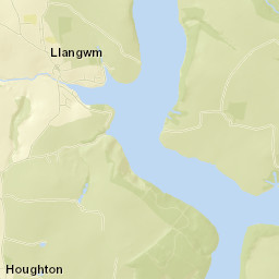 Llangwm Street Map
