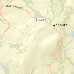 Pontyates Street Map