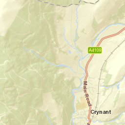 Crynant Street Map