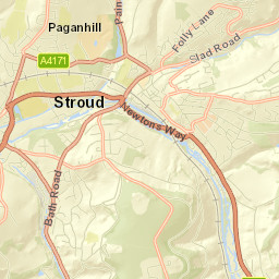 Stroud Street Map