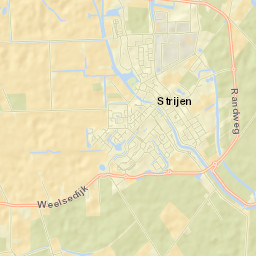 Strijen Street Map