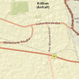 Köthen Street Map