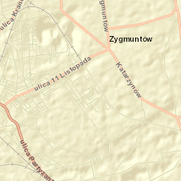 Koluszki Street Map