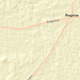 Regnów Street Map