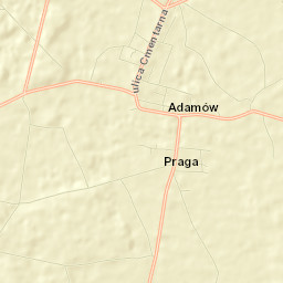 Adamów Street Map